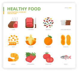 HealthyFood icon set