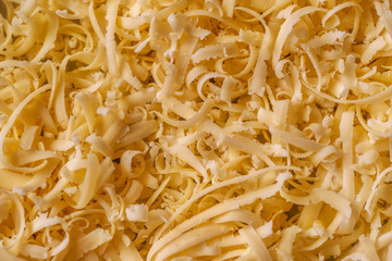 grated cheese close up
