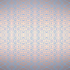 Seamless abstract pattern. Texture in turquoise and golden colors.
