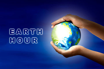 Earth hour concept