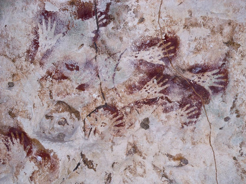Born&eacute;o, art pari&eacute;tal ou peintures rupestres