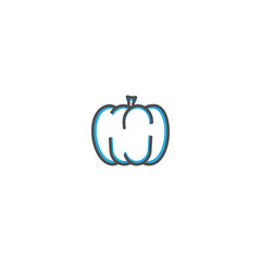 Pumpkin icon design. Gastronomy icon vector illustration