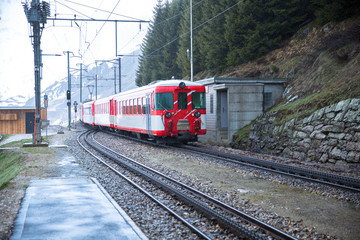 Obraz premium Zug im Bahnhof