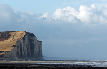 Criel sur mer cliffs in Normandy coast