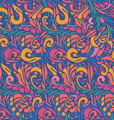 Bright modern kaleidoscopic pattern