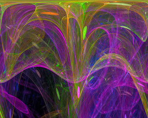 abstract digital fractal fantasy design