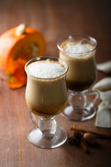 Spicy pumpkin latte
