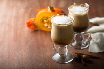 Spicy pumpkin latte