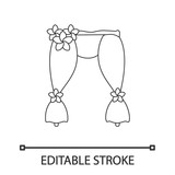 Wedding arch linear icon