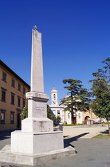 Fototapeta premium 20 September square, San Miniato, Tuscany, Empoli