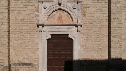 Abbey of Farfa (Lazio, Italy) - It's one of the most famous catholic abbeys of Europe of Benedictine Order, near Rome. Aerial view
