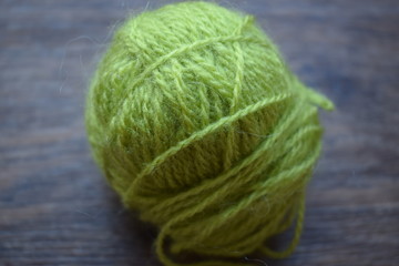 A ball of thread for knitting