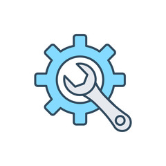 Configuration flat vector icon sign symbol