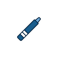 Crayon flat vector icon sign symbol