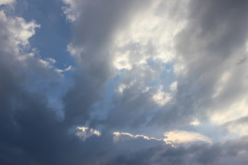 Panorama Sky and Cloud in Summertime  in Indonesia