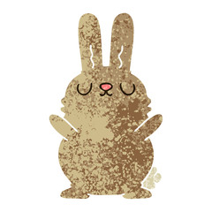 quirky retro illustration style cartoon rabbit