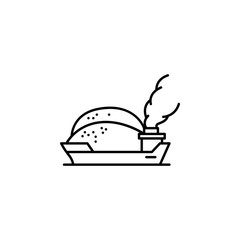 bulk ship, cargo, overweight icon. Element of overweight culture. Thin icon for website design and development, app development. Premium icon