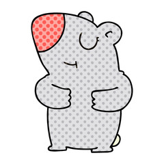 quirky comic book style cartoon bear