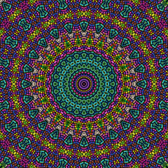 Abstrakt bunt mandala stil grafik