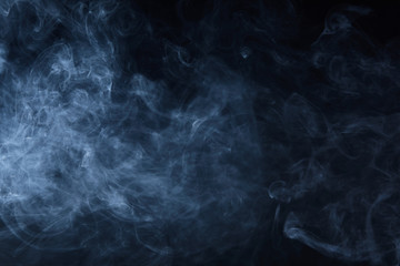 smoke on black background