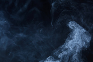 smoke on black background