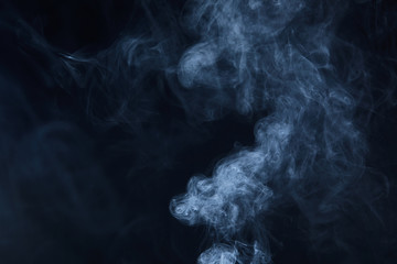 smoke on black background