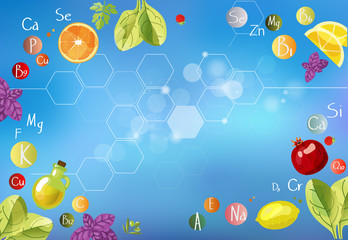 A scattering of vitamins.