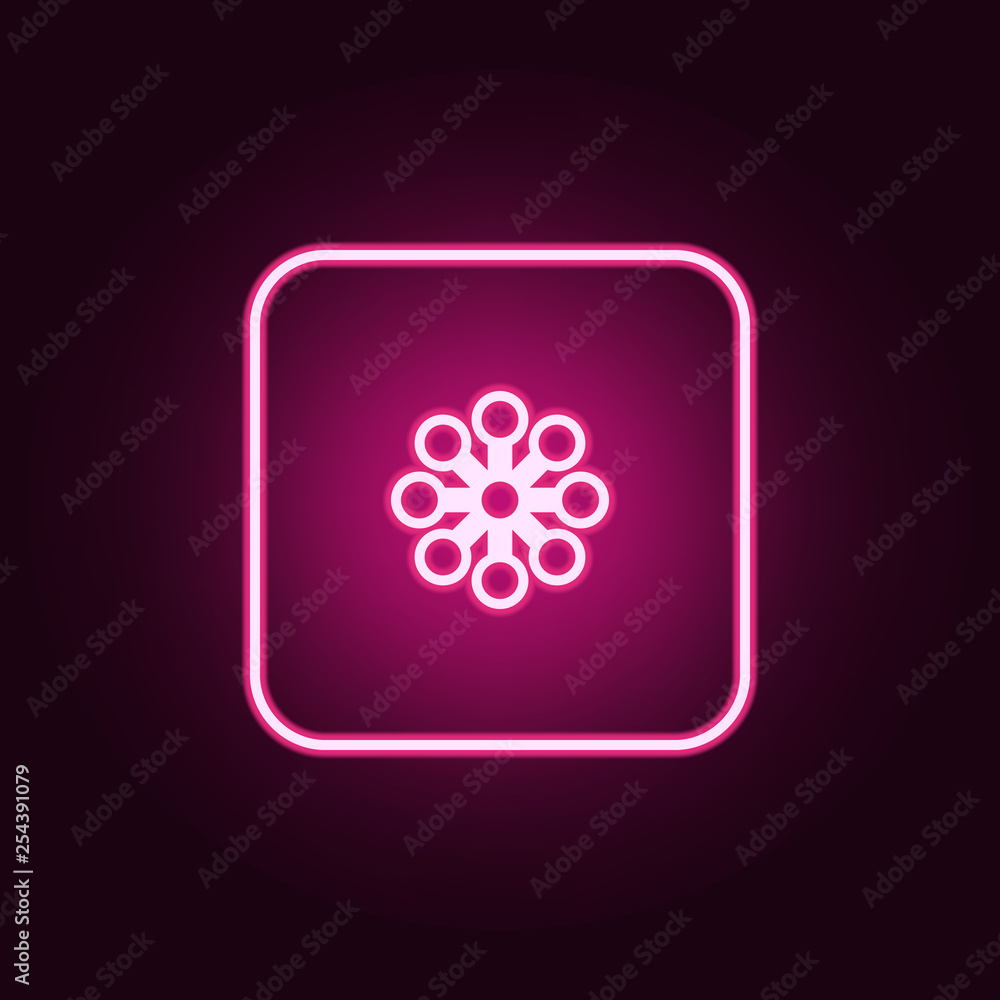 Poster drone icon. elements of drones in neon style icons. simple icon for websites, web design, mobile app