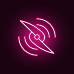 propeller icon. Elements of Drones in neon style icons. Simple icon for websites, web design, mobile app, info graphics