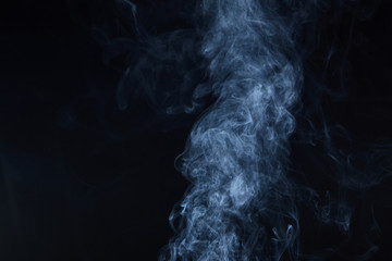 smoke on black background