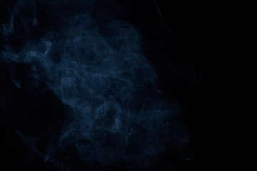 smoke on black background