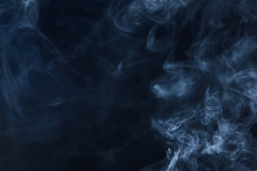 smoke on black background