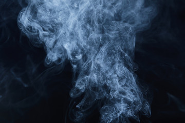 smoke on black background