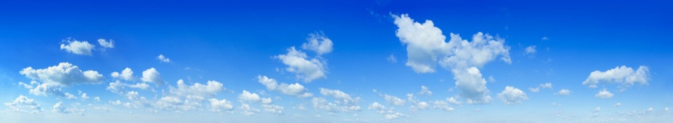 Cloudscape - Blue sky and white clouds
