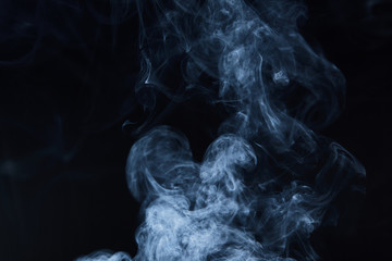 smoke on black background