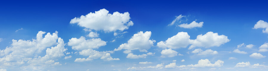 Cloudscape - Blue sky and white clouds - obrazy, fototapety, plakaty