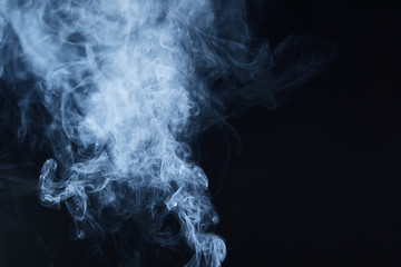 smoke on black background