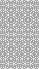 Ornate geometric pattern and two-tone abstract background