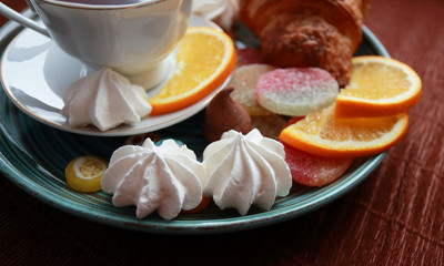 Cup of tea, sweets