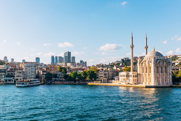 Fototapeta na wymiar Ortakoy Mosque in Ortakoy, Istanbul