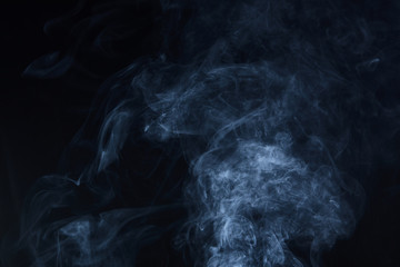 smoke on black background