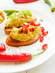 Bruschetta with pate
