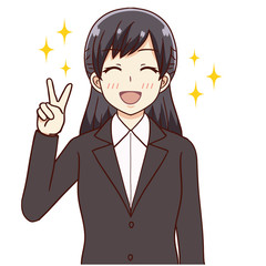 女性 スーツ ピース