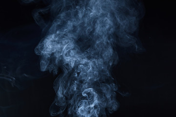smoke on black background