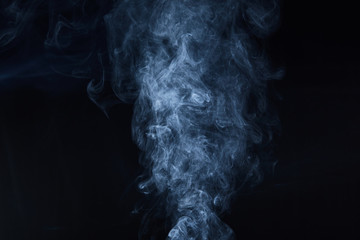 smoke on black background