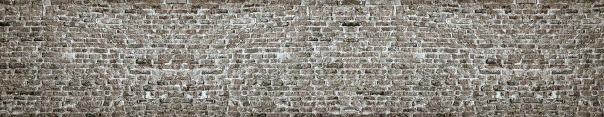 Grunge black and white brick wall background