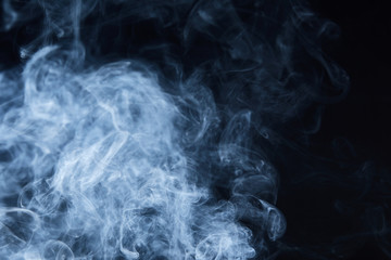 smoke on black background