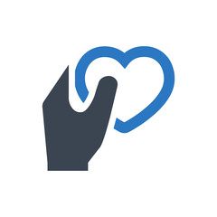Charity love icon
