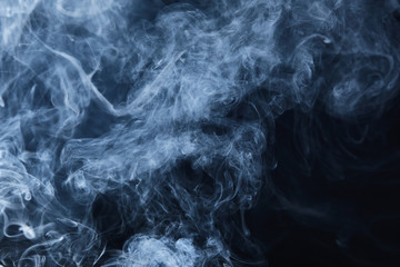 smoke on black background
