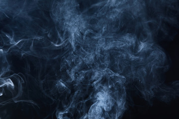 smoke on black background